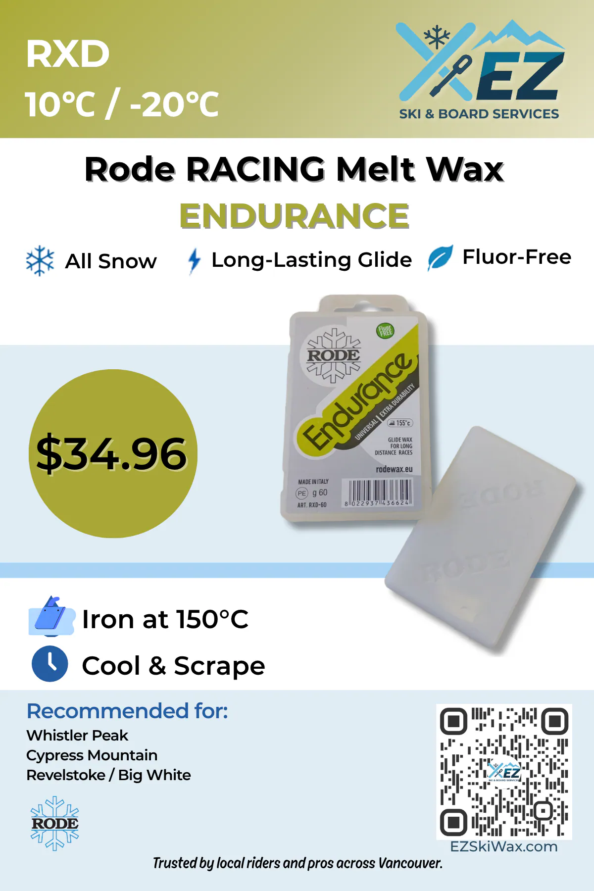 Rode RXD Endurance Glider Melt Wax(10C/-20C) photo 2
