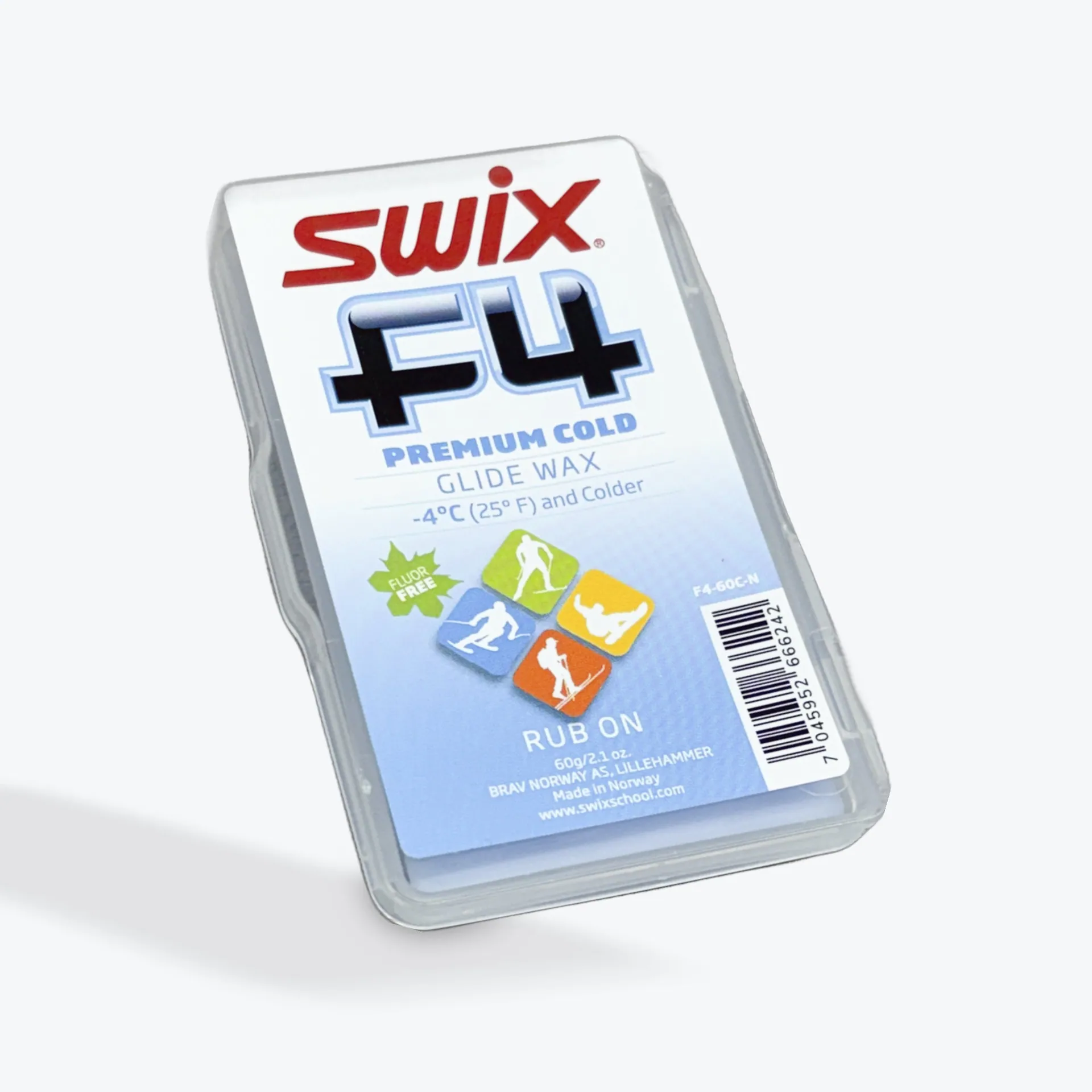 Swix F4 Cold Performance Wax (-4C/-30C) | 60g