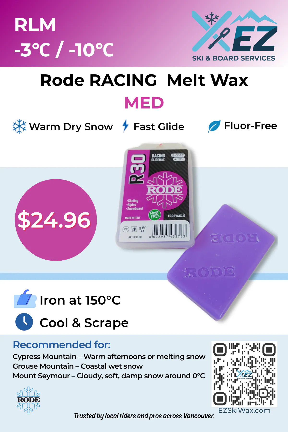 Rode R30 Racing Glider Violet Melt Wax (-3°C / -10°C) photo 2